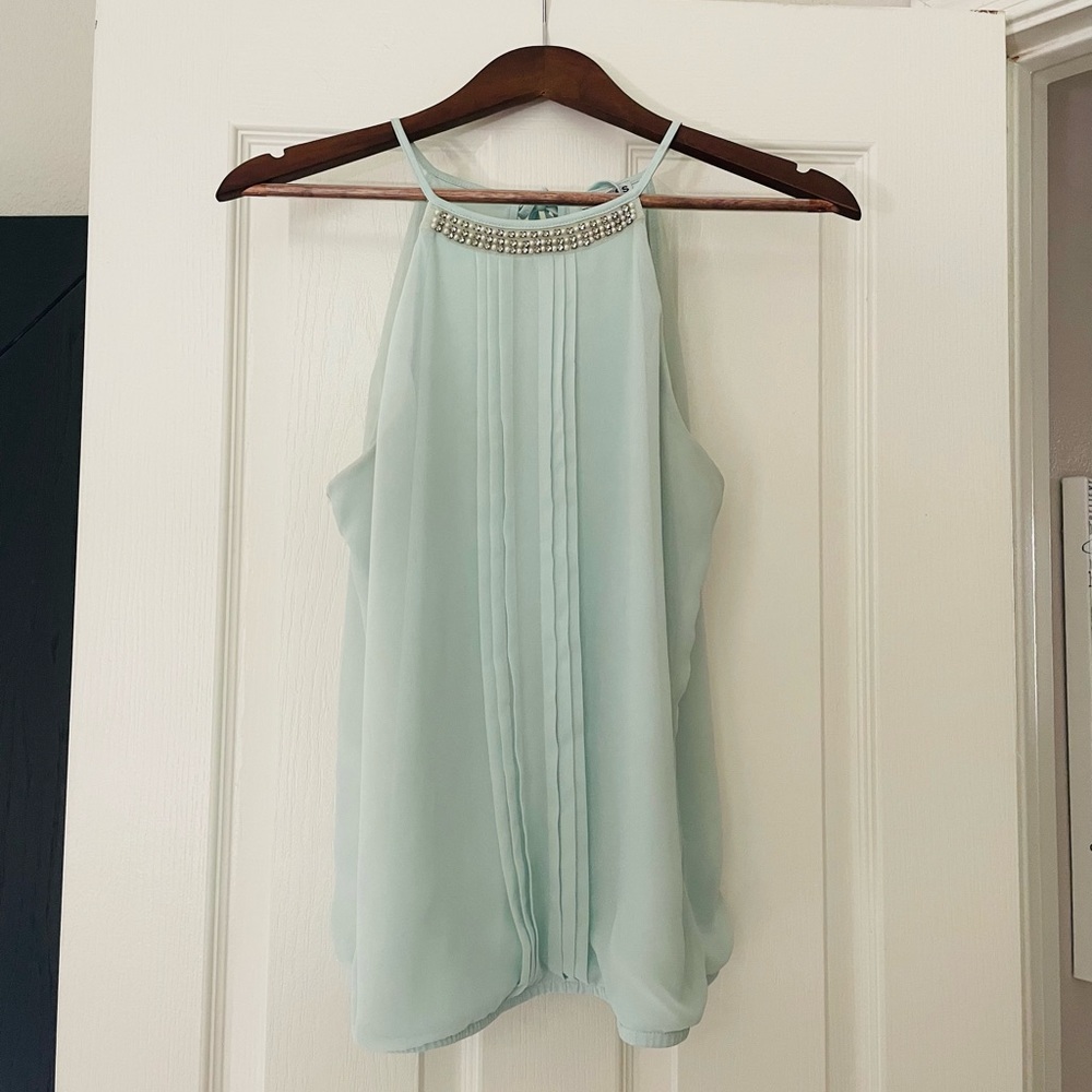 Express mint green top